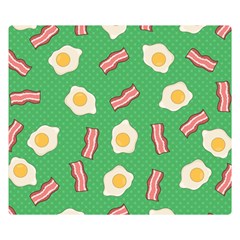 Bacon and Egg Pop Art Pattern Double Sided Flano Blanket (Small) 