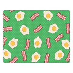 Bacon and Egg Pop Art Pattern Double Sided Flano Blanket (Large) 