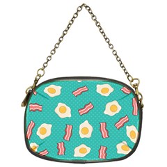 Bacon And Egg Pop Art Pattern Chain Purse (two Sides) by Valentinaart