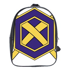Insignia Of Chemical Corps Of U S  Army School Bag (large) by abbeyz71