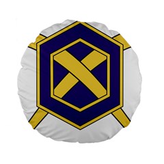 Insignia Of Chemical Corps Of U S  Army Standard 15  Premium Flano Round Cushions by abbeyz71