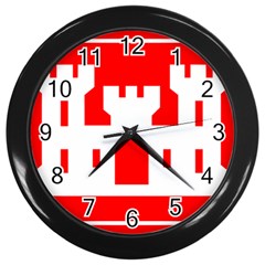 Logo Of United States Army Corps Of Engineers Wall Clock (black) by abbeyz71