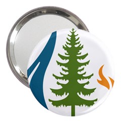 Forest Christmas Tree Spruce 3  Handbag Mirrors