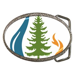 Forest Christmas Tree Spruce Belt Buckles