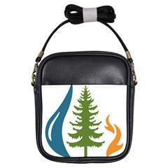 Forest Christmas Tree Spruce Girls Sling Bag