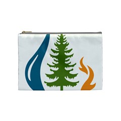 Forest Christmas Tree Spruce Cosmetic Bag (medium) by Desi8484