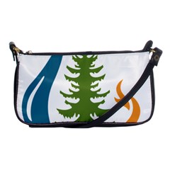 Forest Christmas Tree Spruce Shoulder Clutch Bag by Desi8484