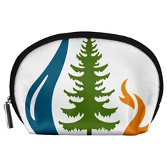 Forest Christmas Tree Spruce Accessory Pouch (large) by Desi8484