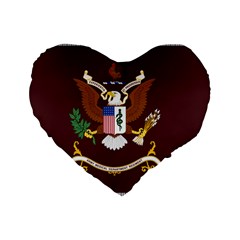 U S  Army Medical Department Regimental Flag Standard 16  Premium Heart Shape Cushions by abbeyz71