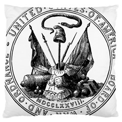 Seal Of Board Of War And Ordnance, 1776-1781 Large Cushion Case (one Side) by abbeyz71