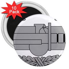 U S  Army Combat Action Badge 3  Magnets (10 Pack)  by abbeyz71