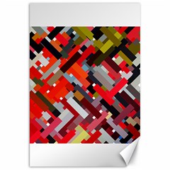 Maze Mazes Fabric Fabrics Color Canvas 20  X 30 