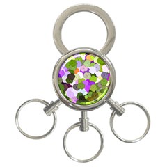 Art Flower Flowers Fabric Fabrics 3-ring Key Chains by Pakrebo