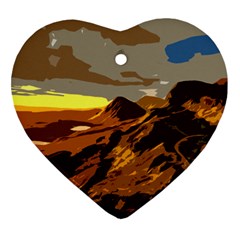 Scotland Monti Mountains Mountain Ornament (heart) by Pakrebo