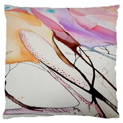 Art Painting Abstract Canvas Large Flano Cushion Case (one Side) by Pakrebo