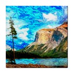 Painting Paintings Mountain Tile Coasters Front