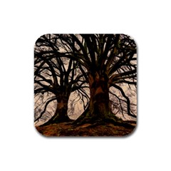 Ent Treant Trees Tree Bark Barks Rubber Square Coaster (4 pack) 