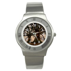 Ent Treant Trees Tree Bark Barks Stainless Steel Watch