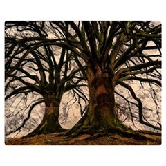 Ent Treant Trees Tree Bark Barks Double Sided Flano Blanket (Medium) 