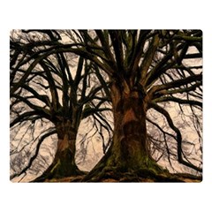 Ent Treant Trees Tree Bark Barks Double Sided Flano Blanket (Large) 