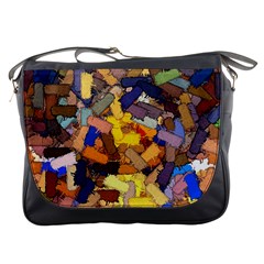 Texture Painting Plot Graffiti Messenger Bag by Pakrebo