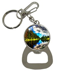 Color Lake Mountain Painting Bottle Opener Key Chains by Pakrebo