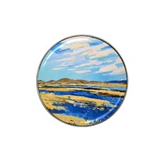The Landscape Water Blue Painting Hat Clip Ball Marker by Pakrebo
