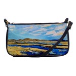 The Landscape Water Blue Painting Shoulder Clutch Bag Front