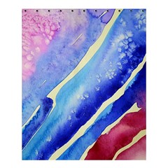 Painting Abstract Blue Pink Spots Shower Curtain 60  X 72  (medium) 
