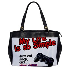My Life Is Simple Oversize Office Handbag by Ergi2000