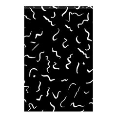 Scribbles Lines Drawing Picture Shower Curtain 48  X 72  (small)  by Pakrebo