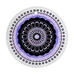 Design Circular Pattern Mandala Ornament (round) by Pakrebo