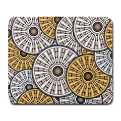 Gears Round Header Banner Cog Large Mousepads by Pakrebo