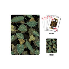 Autumn Fallen Leaves Dried Leaves Playing Cards (mini) by Pakrebo