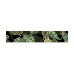 Autumn Fallen Leaves Dried Leaves Flano Scarf (mini) by Pakrebo