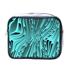 Design Backdrop Abstract Wallpaper Mini Toiletries Bag (one Side) by Pakrebo