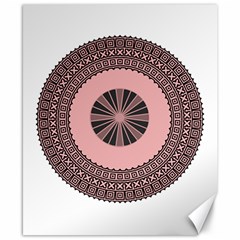 Design Circular Aztec Symbol Canvas 8  X 10  by Pakrebo