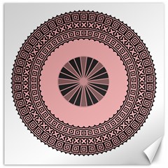 Design Circular Aztec Symbol Canvas 12  X 12  by Pakrebo