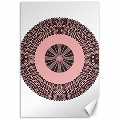 Design Circular Aztec Symbol Canvas 12  X 18  by Pakrebo