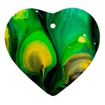 Art Abstract Artistically Painting Heart Ornament (Two Sides) Front