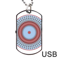 Pattern Design Circular Shape Dog Tag Usb Flash (two Sides) by Pakrebo