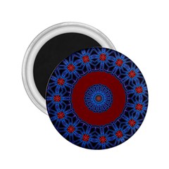 Mandala Pattern Round Ethnic 2.25  Magnets