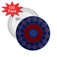 Mandala Pattern Round Ethnic 2.25  Buttons (100 pack) 