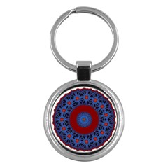 Mandala Pattern Round Ethnic Key Chains (Round) 