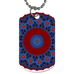 Mandala Pattern Round Ethnic Dog Tag (Two Sides)