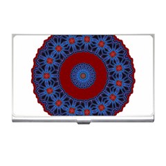 Mandala Pattern Round Ethnic Business Card Holder