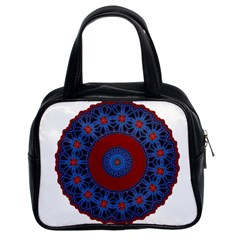 Mandala Pattern Round Ethnic Classic Handbag (Two Sides)