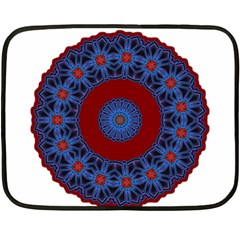 Mandala Pattern Round Ethnic Fleece Blanket (Mini)