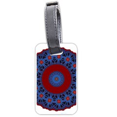 Mandala Pattern Round Ethnic Luggage Tags (One Side) 