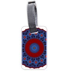 Mandala Pattern Round Ethnic Luggage Tags (Two Sides)